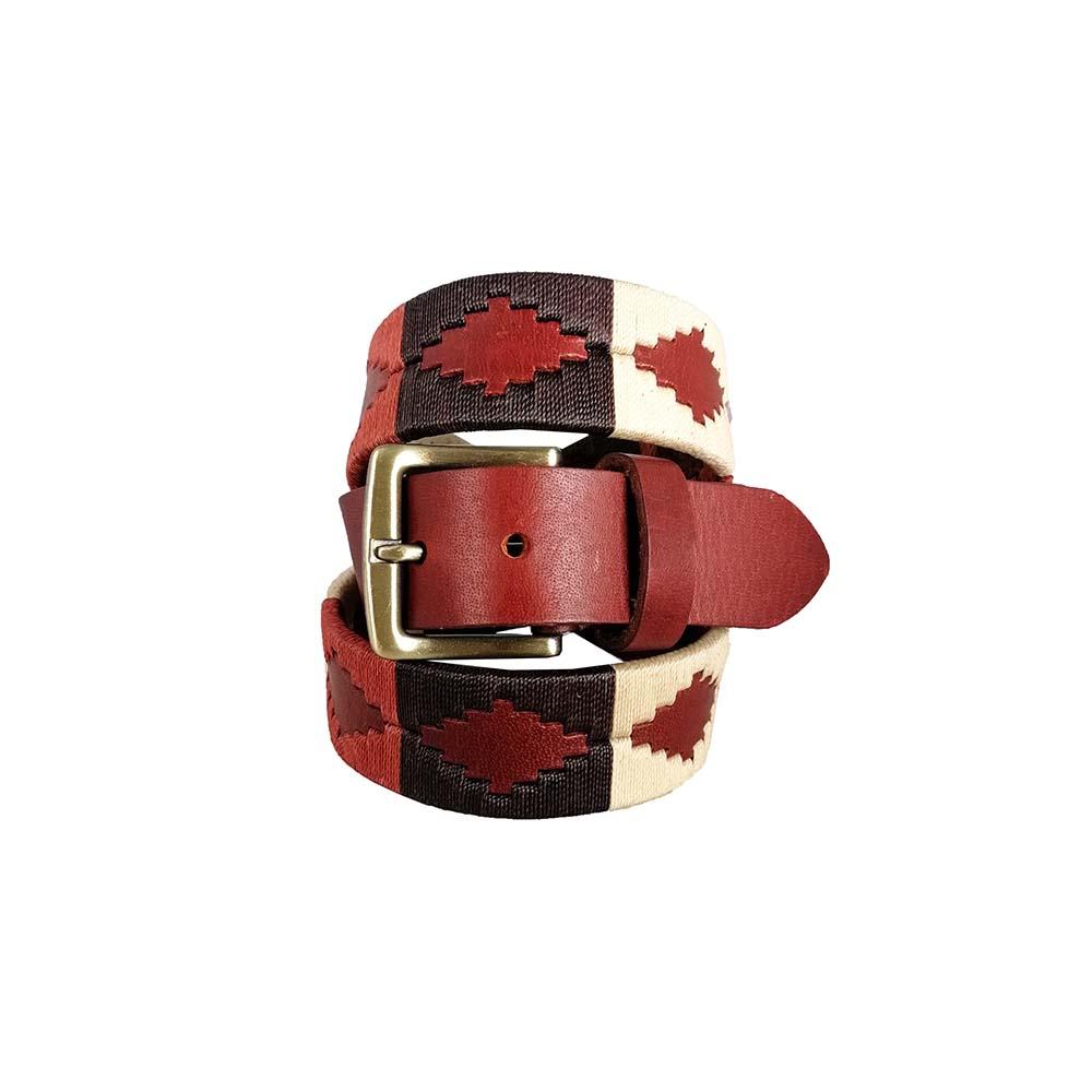 Unisex hand-woven leather belt