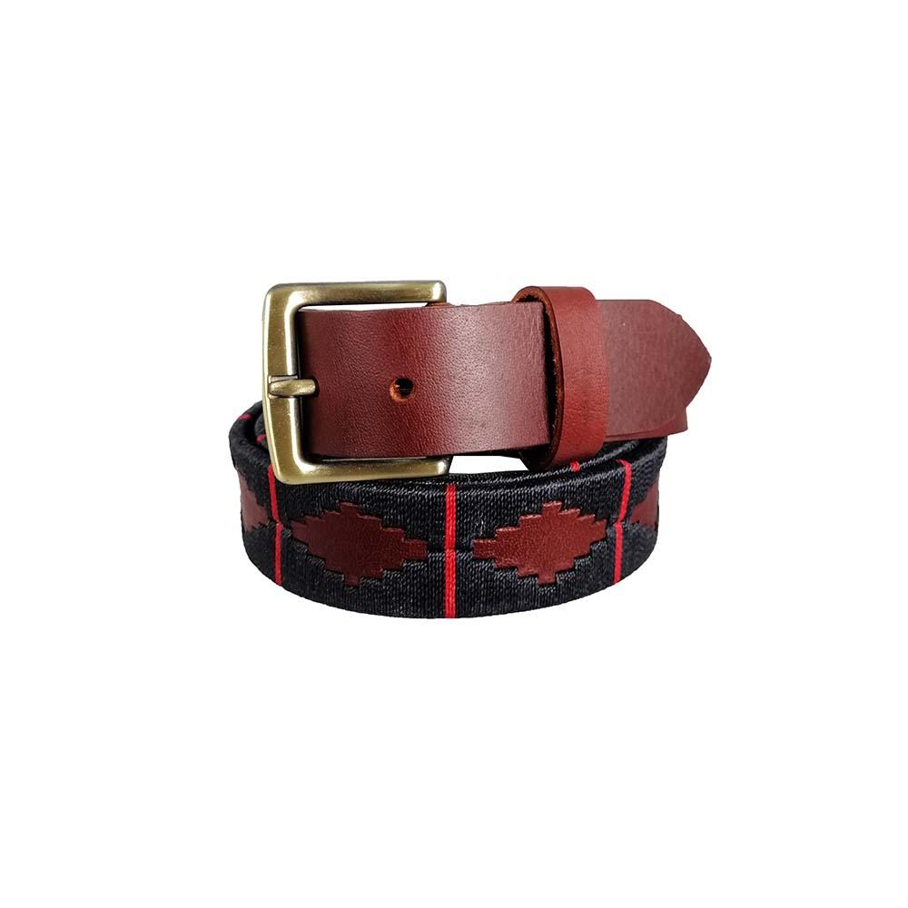 Unisex hand-woven leather belt