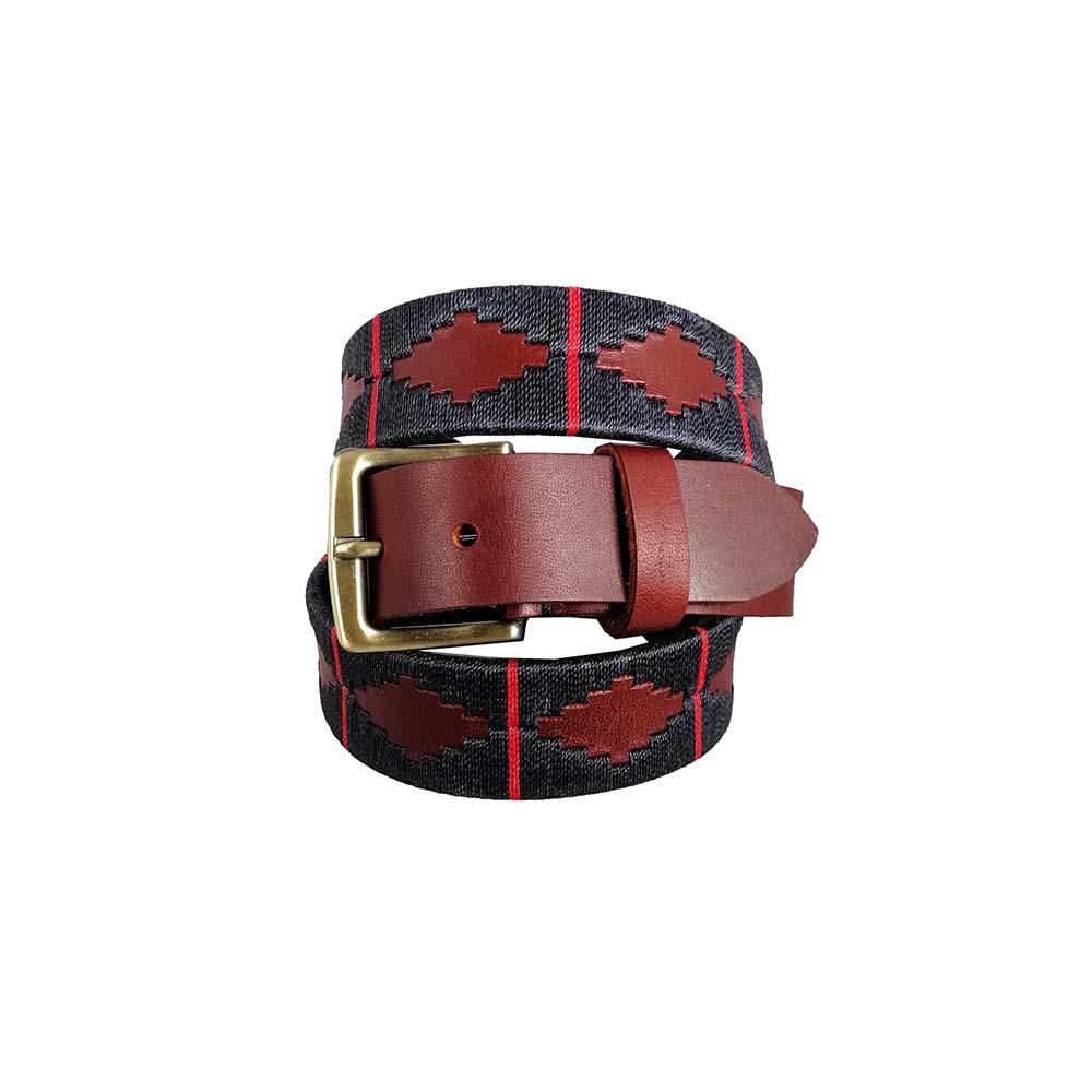 Unisex hand-woven leather belt
