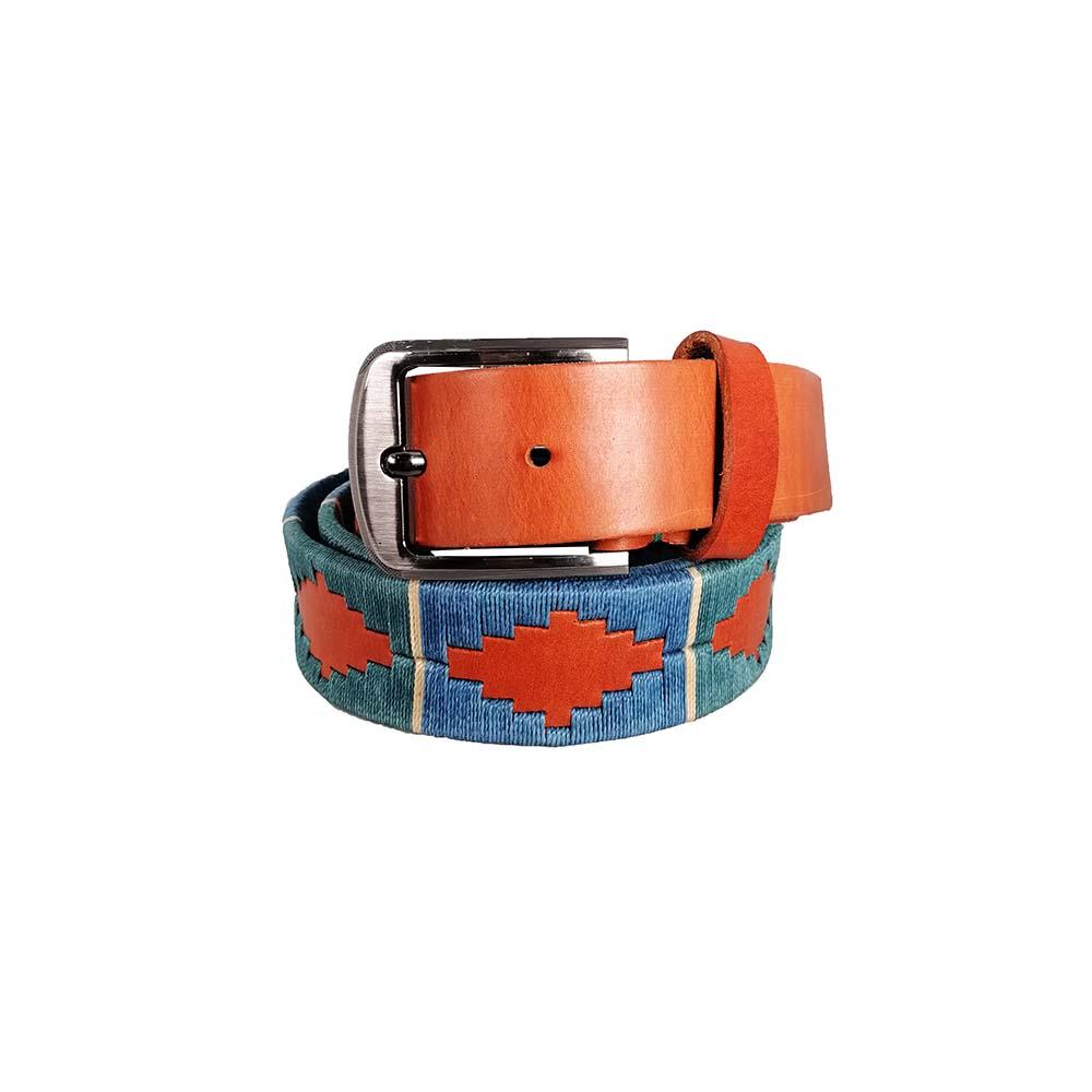 Unisex hand-woven leather belt