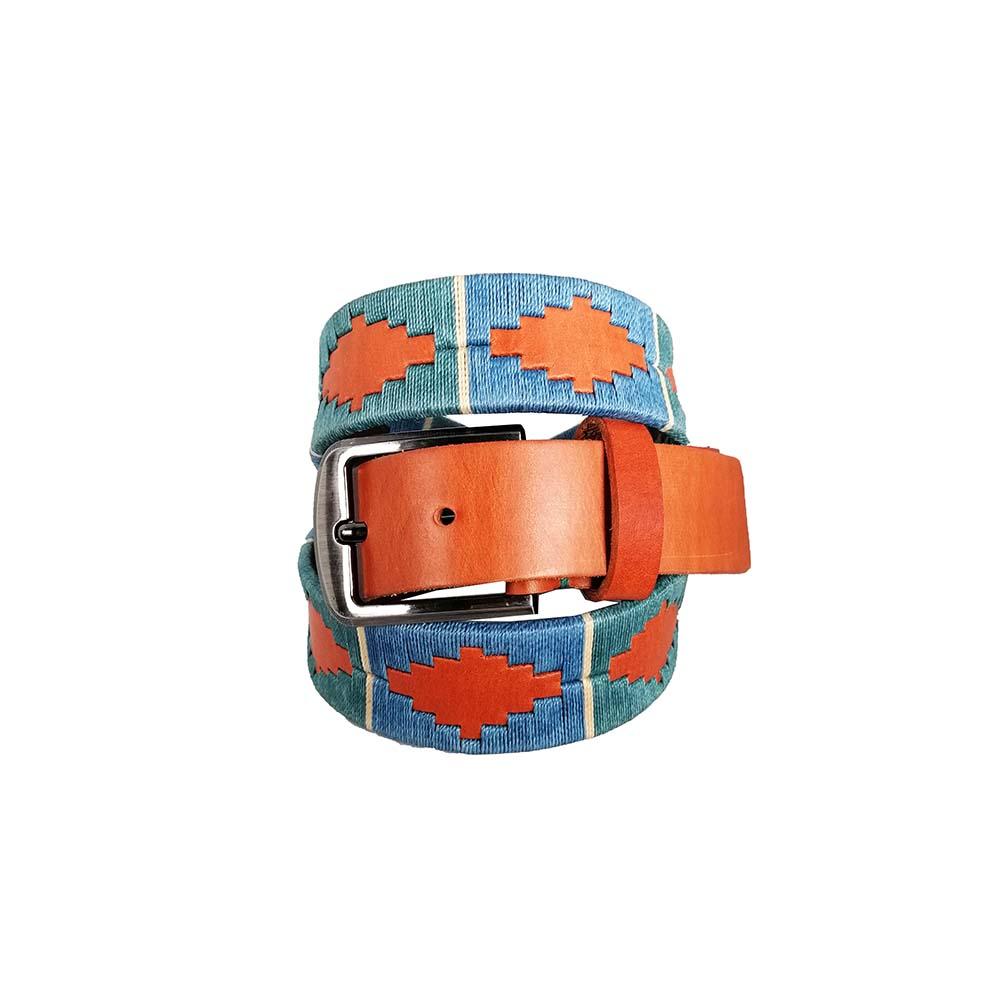 Unisex hand-woven leather belt