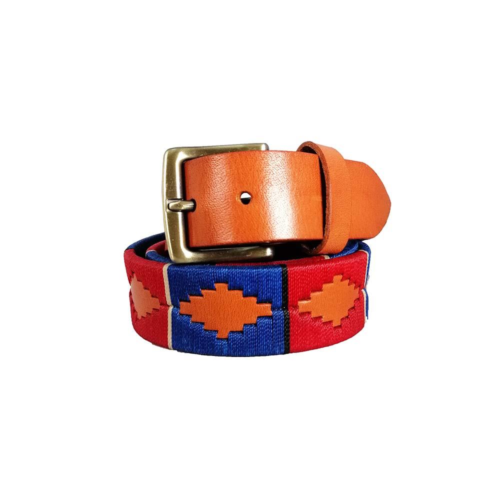 Unisex hand-woven leather belt