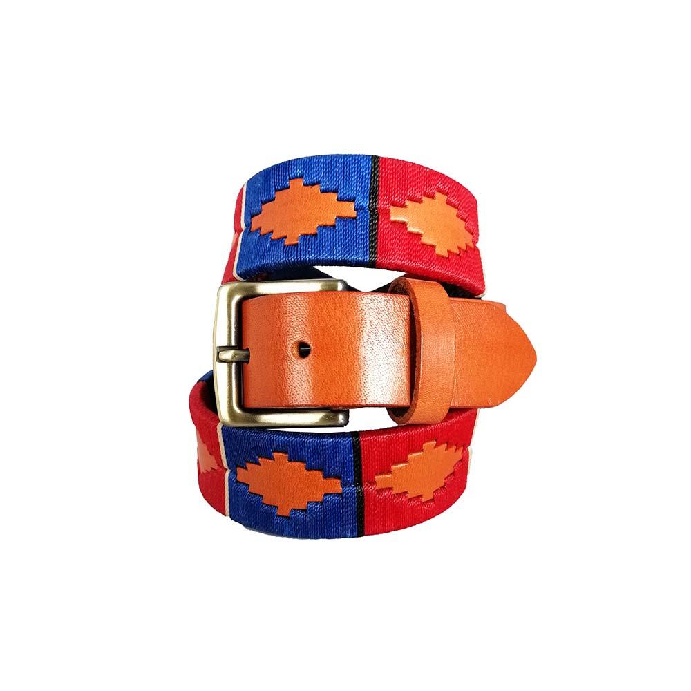 Unisex hand-woven leather belt