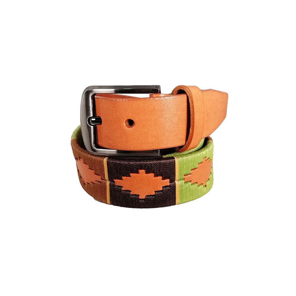 Unisex hand-woven leather belt
