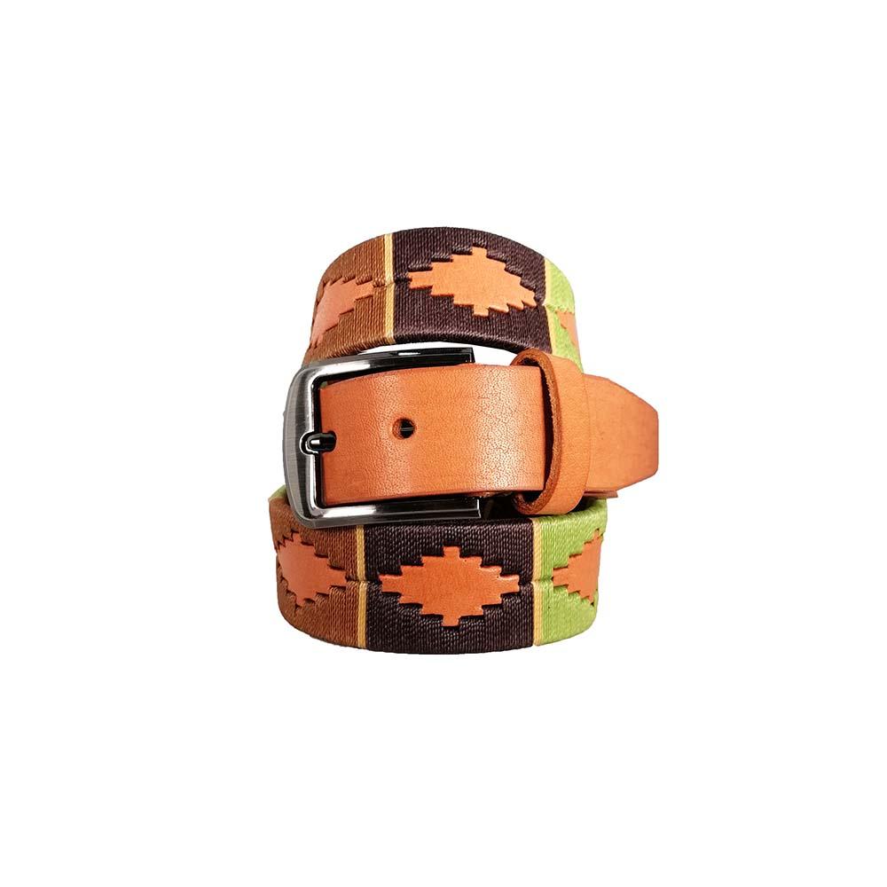 Unisex hand-woven leather belt