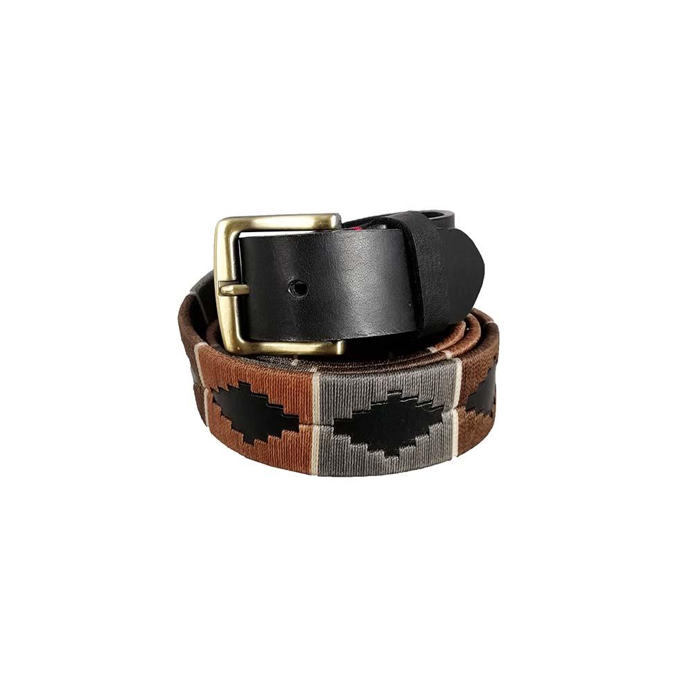 Unisex hand-woven leather belt