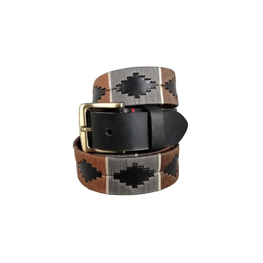 Unisex hand-woven leather belt