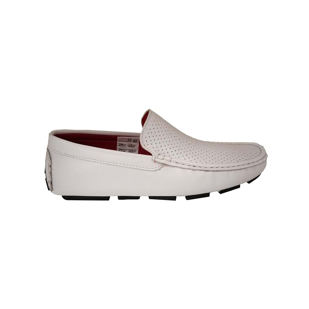 Beneto White Loafers for Men Mizzar