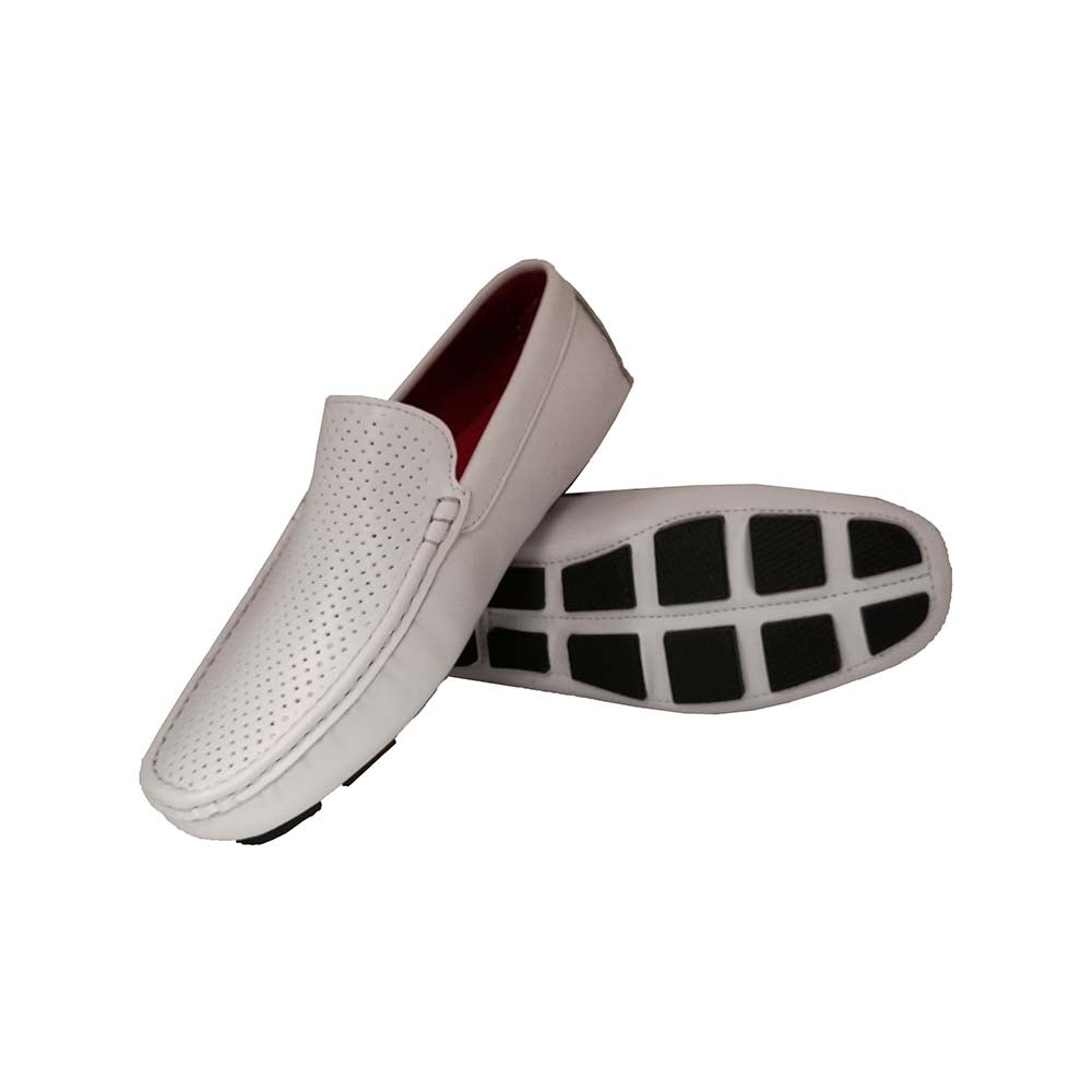 Beneto White Loafers for Men Mizzar