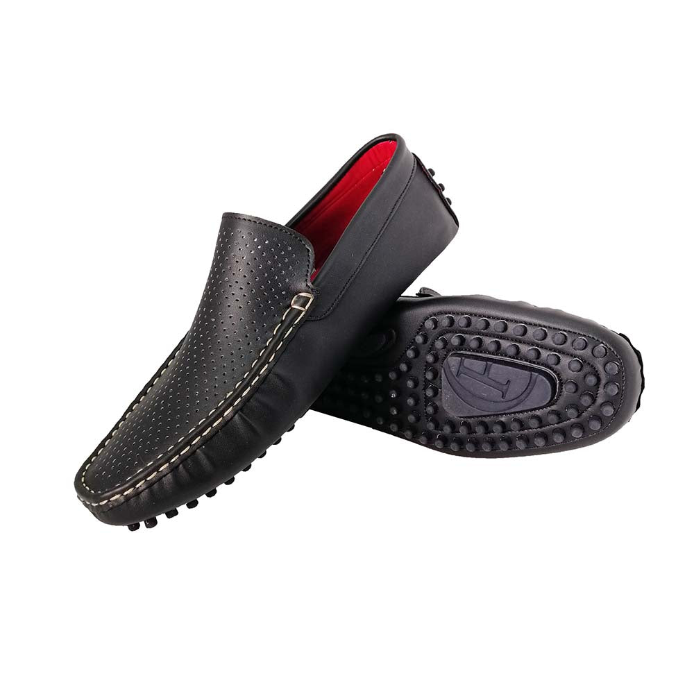 Beneto Black Loafers for Men Mizzar