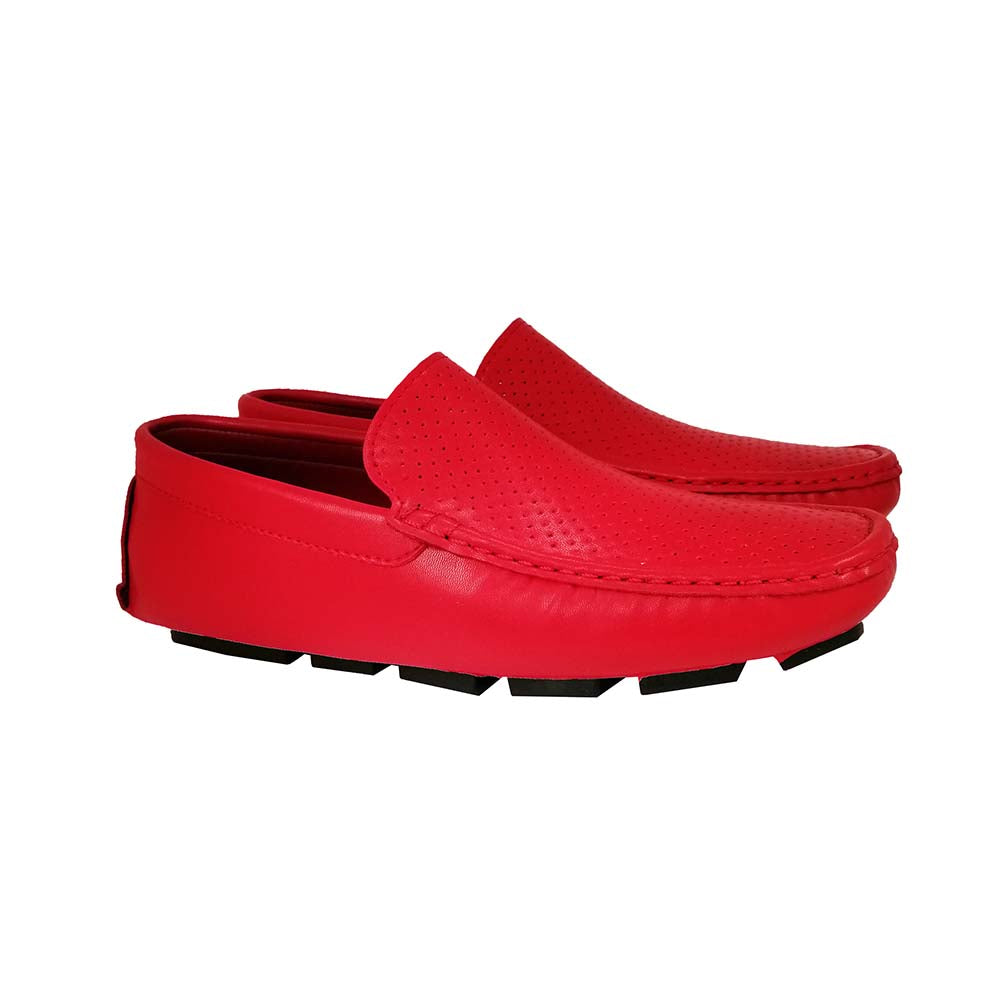 Beneto Red Loafers for Men Mizzar