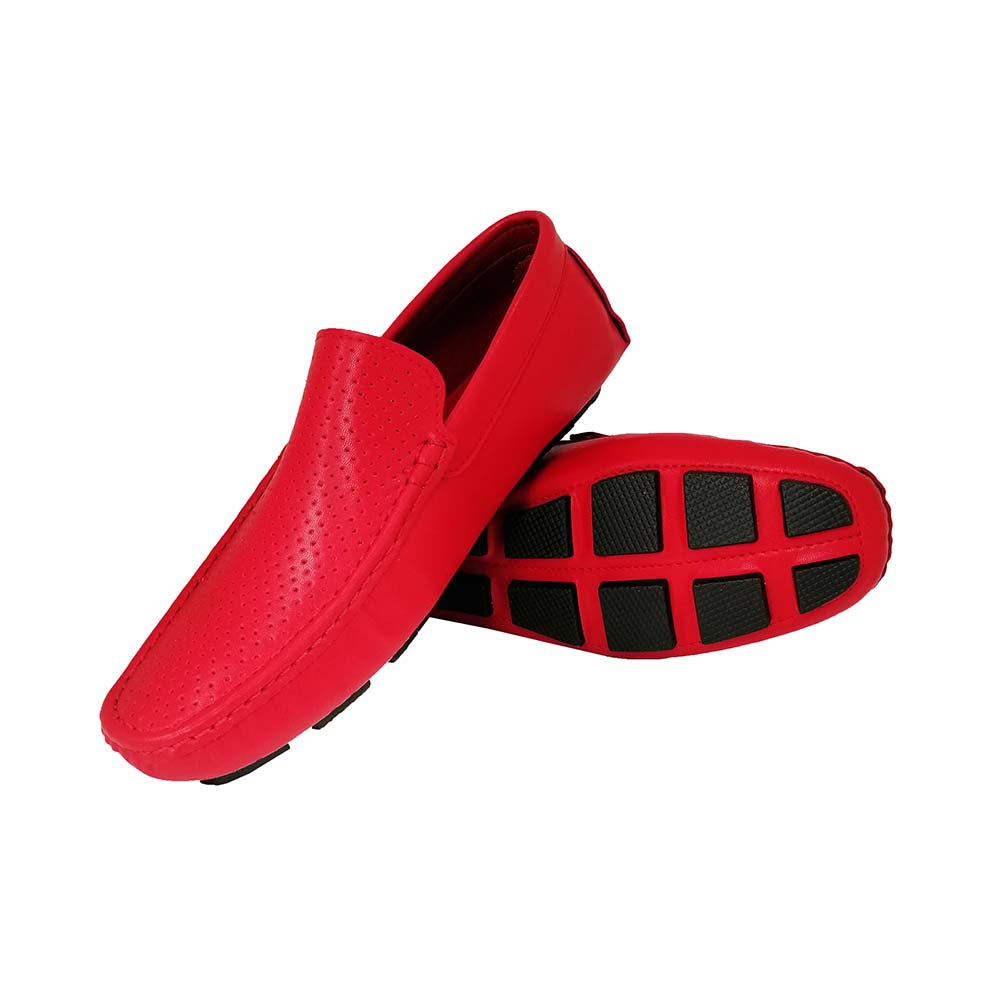 Beneto Red Loafers for Men Mizzar