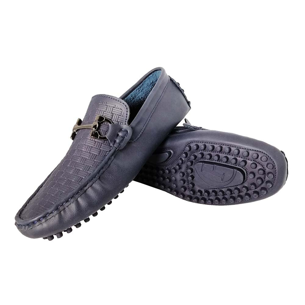 Mizzar Men's Blue Milano Loafers
