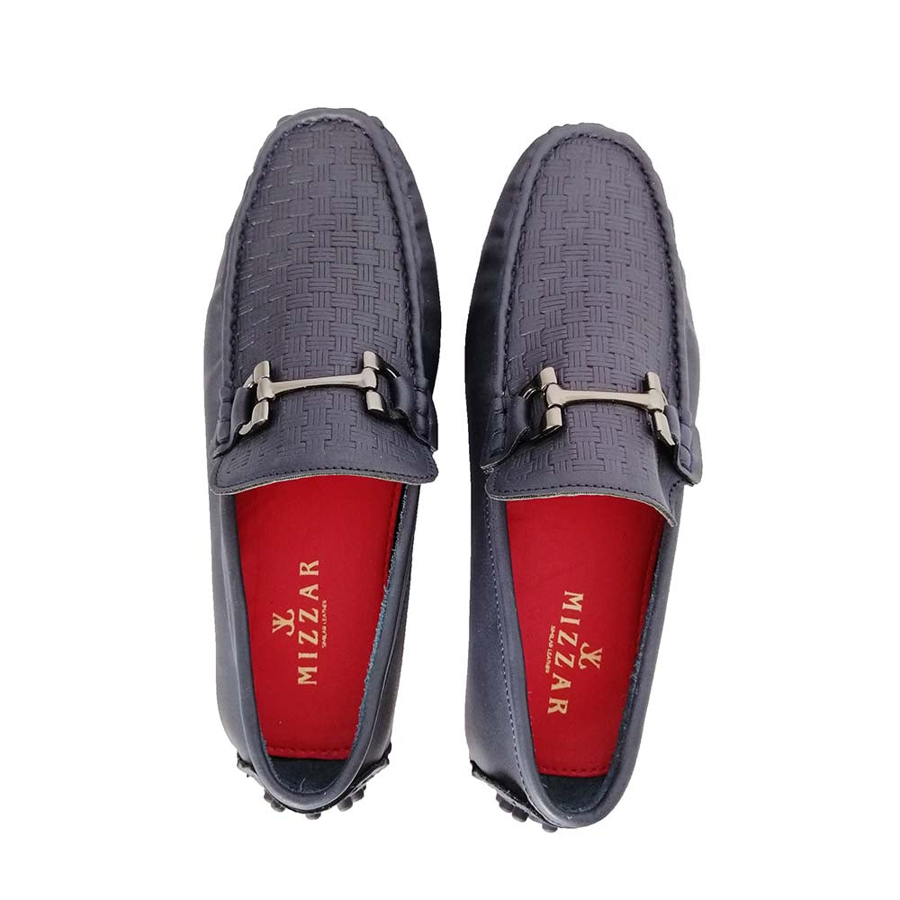 Mizzar Men's Blue Milano Loafers