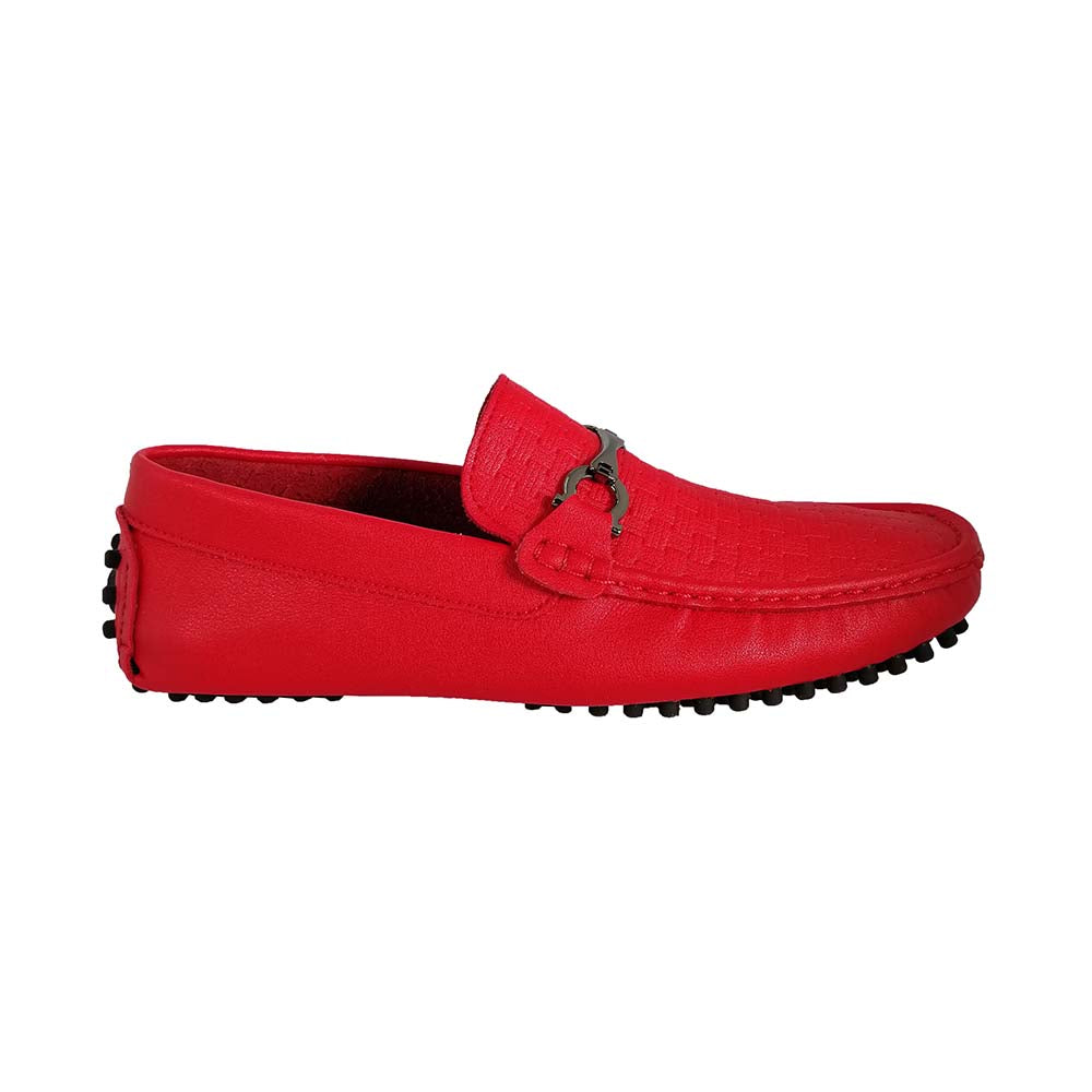 Mizzar Men's Red Milano Loafers
