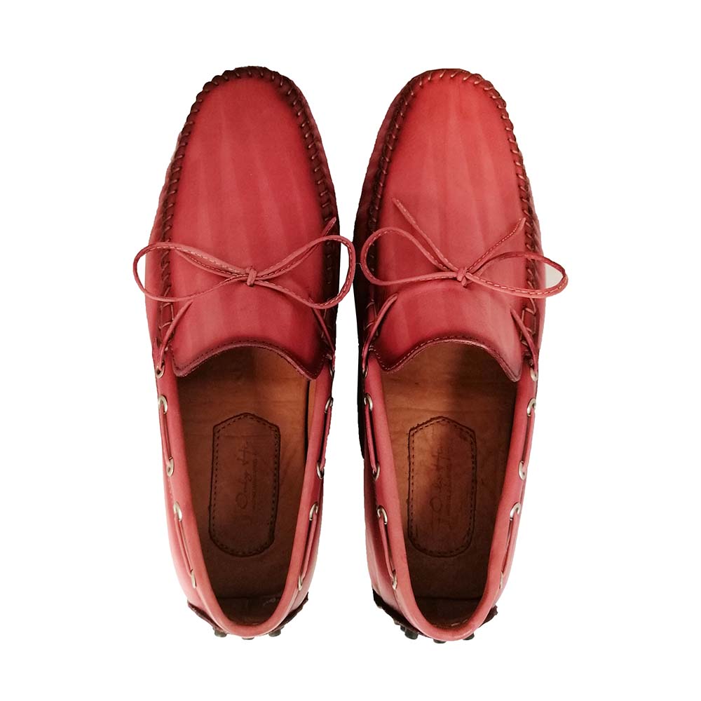 Poseidon Red Patina Leather Collections 