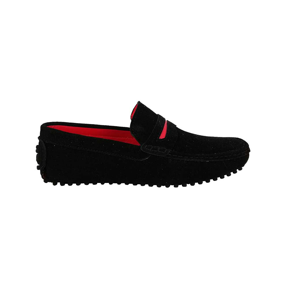 Tomasso Black Loafers for Men Mizzar