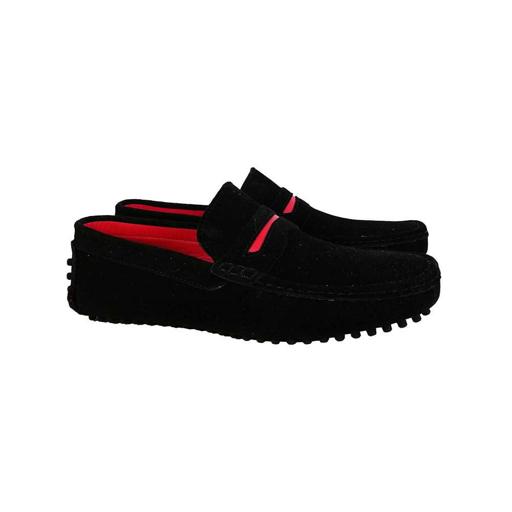 Tomasso Black Loafers for Men Mizzar