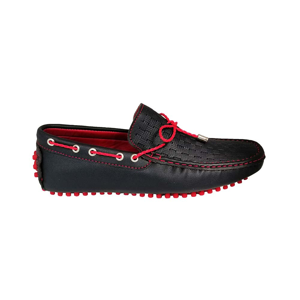 Vittorio Blue/Red Loafers for Men by Mizzar