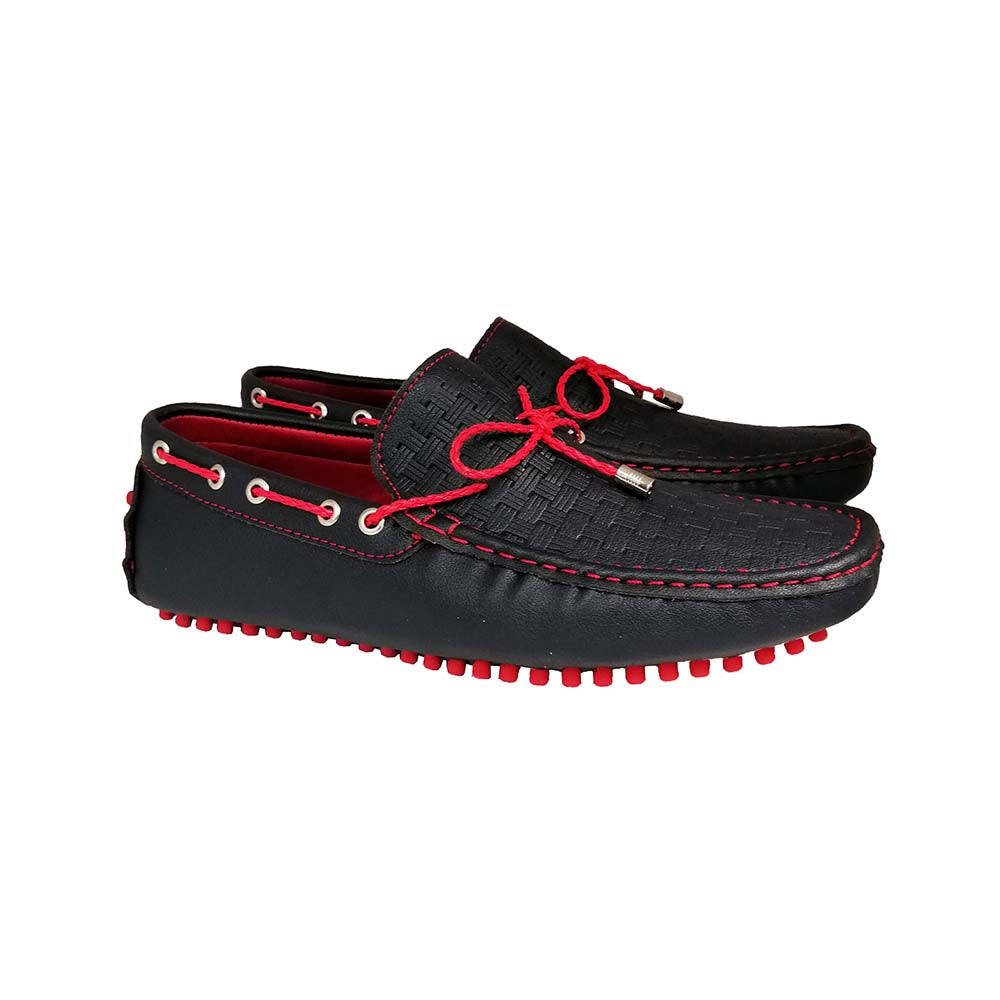 Vittorio Blue/Red Loafers for Men by Mizzar