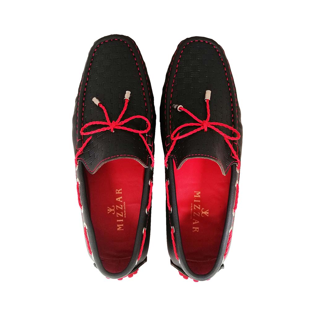 Vittorio Blue/Red Loafers for Men by Mizzar