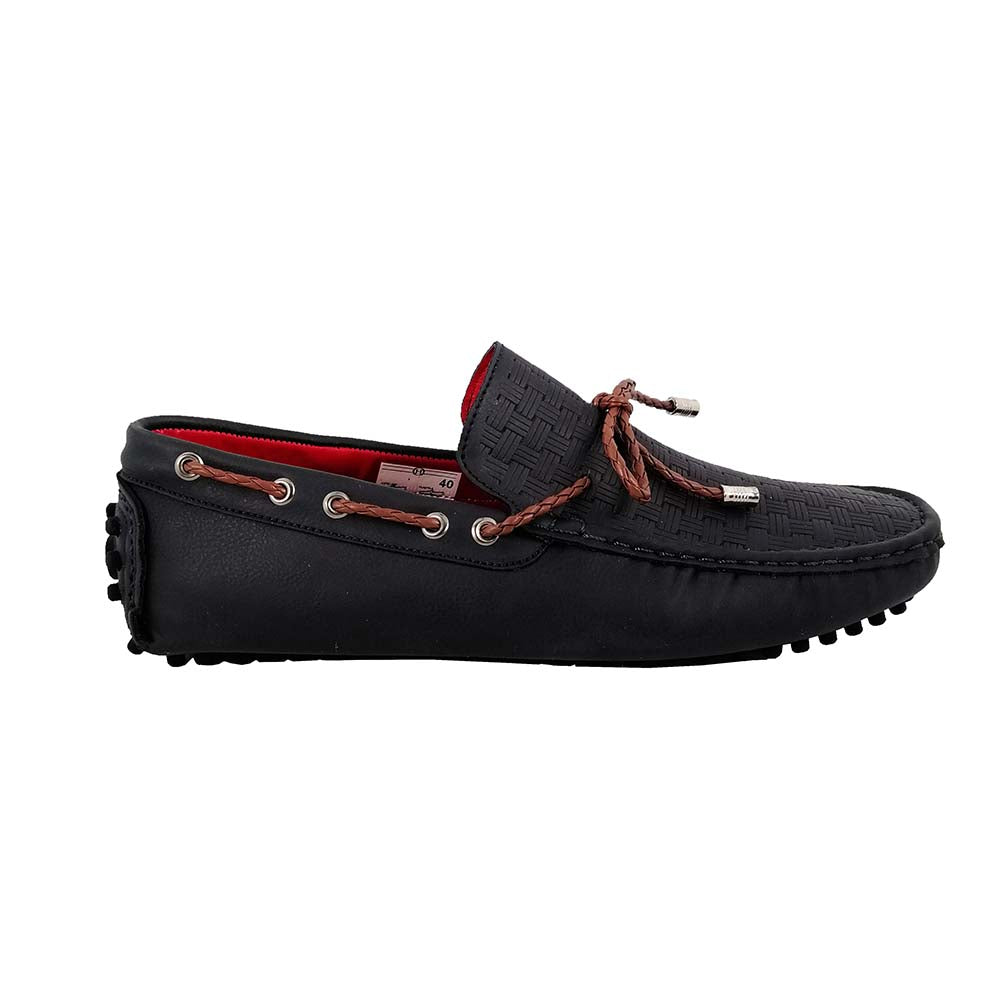 Mizzar Men's Vittorio Blue/Brown Loafers