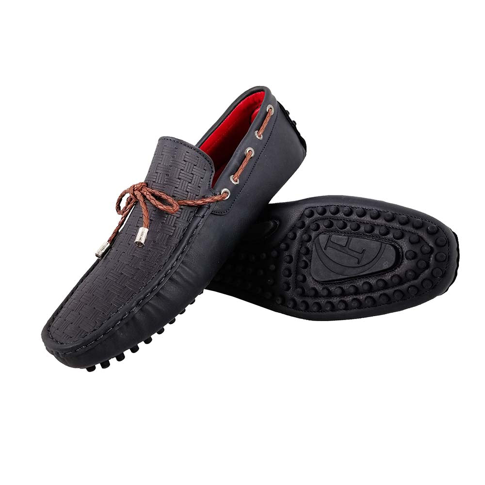 Mizzar Men's Vittorio Blue/Brown Loafers