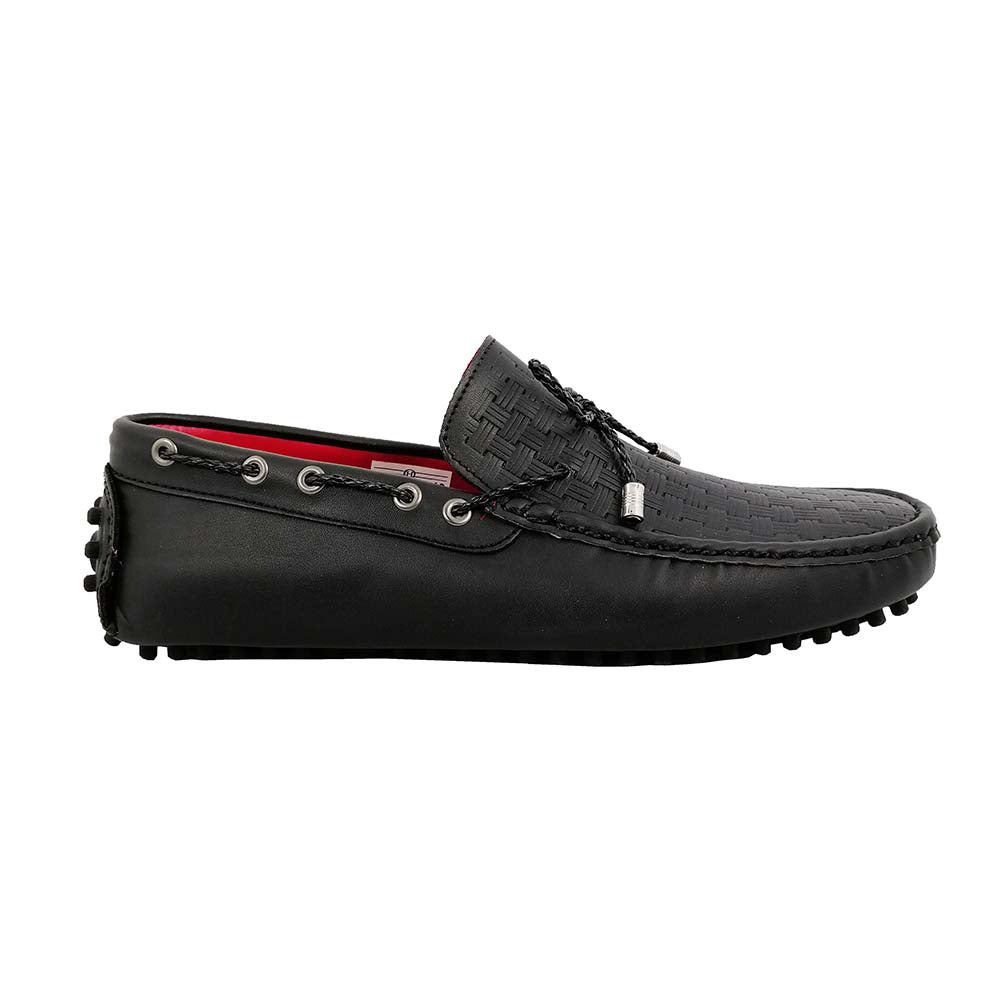 Mizzar Men's Vittorio Black Loafers