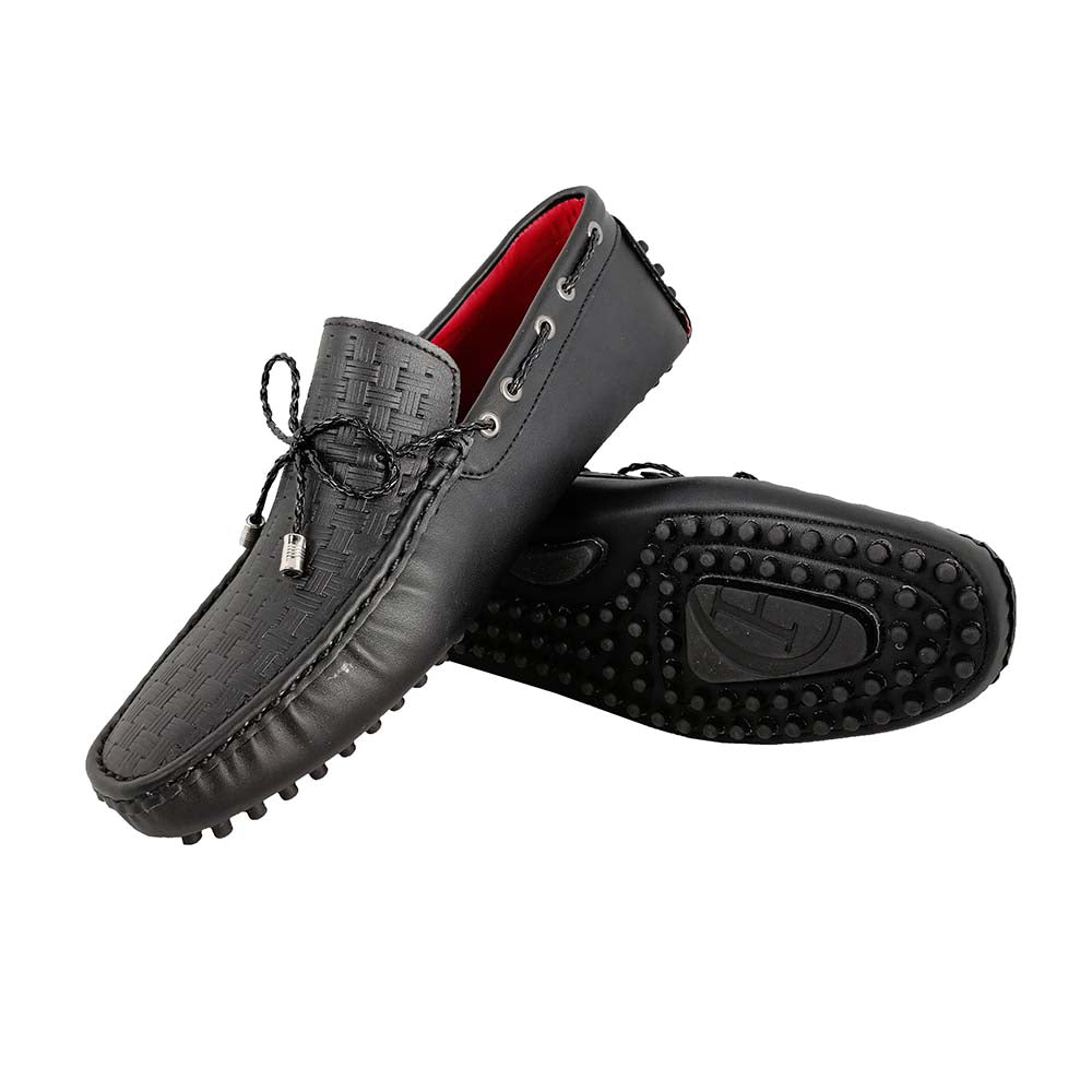 Mizzar Men's Vittorio Black Loafers