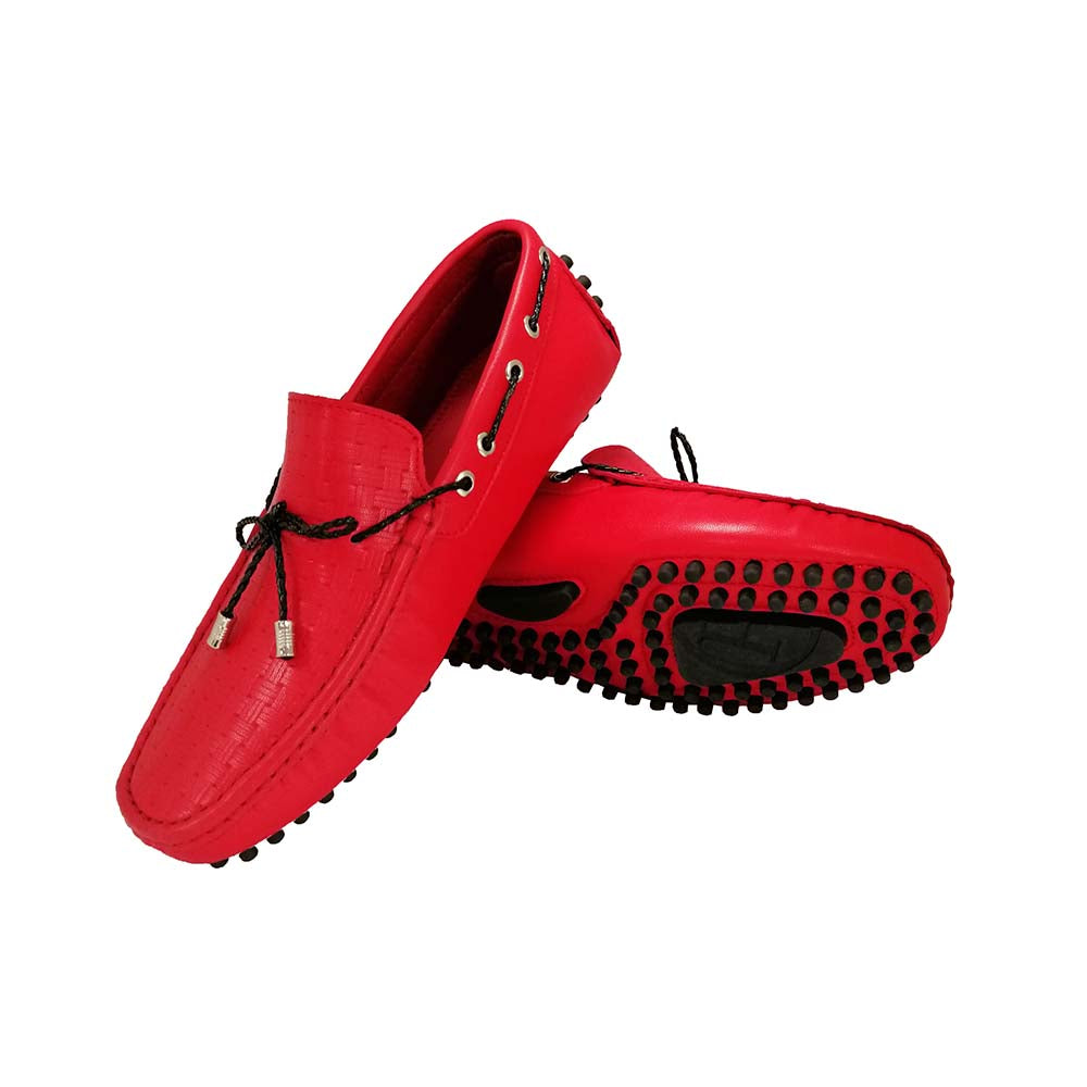 Vittorio Red Loafers for Men Mizzar