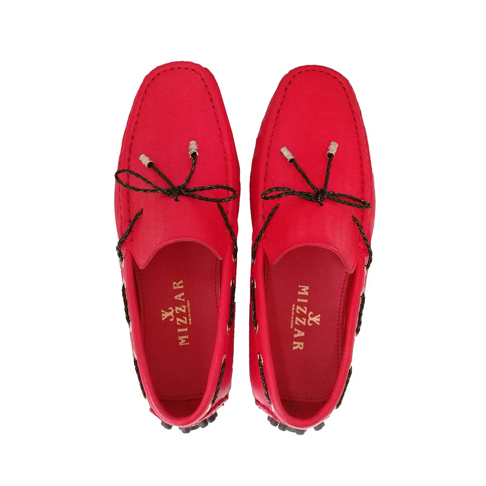 Vittorio Red Loafers for Men Mizzar