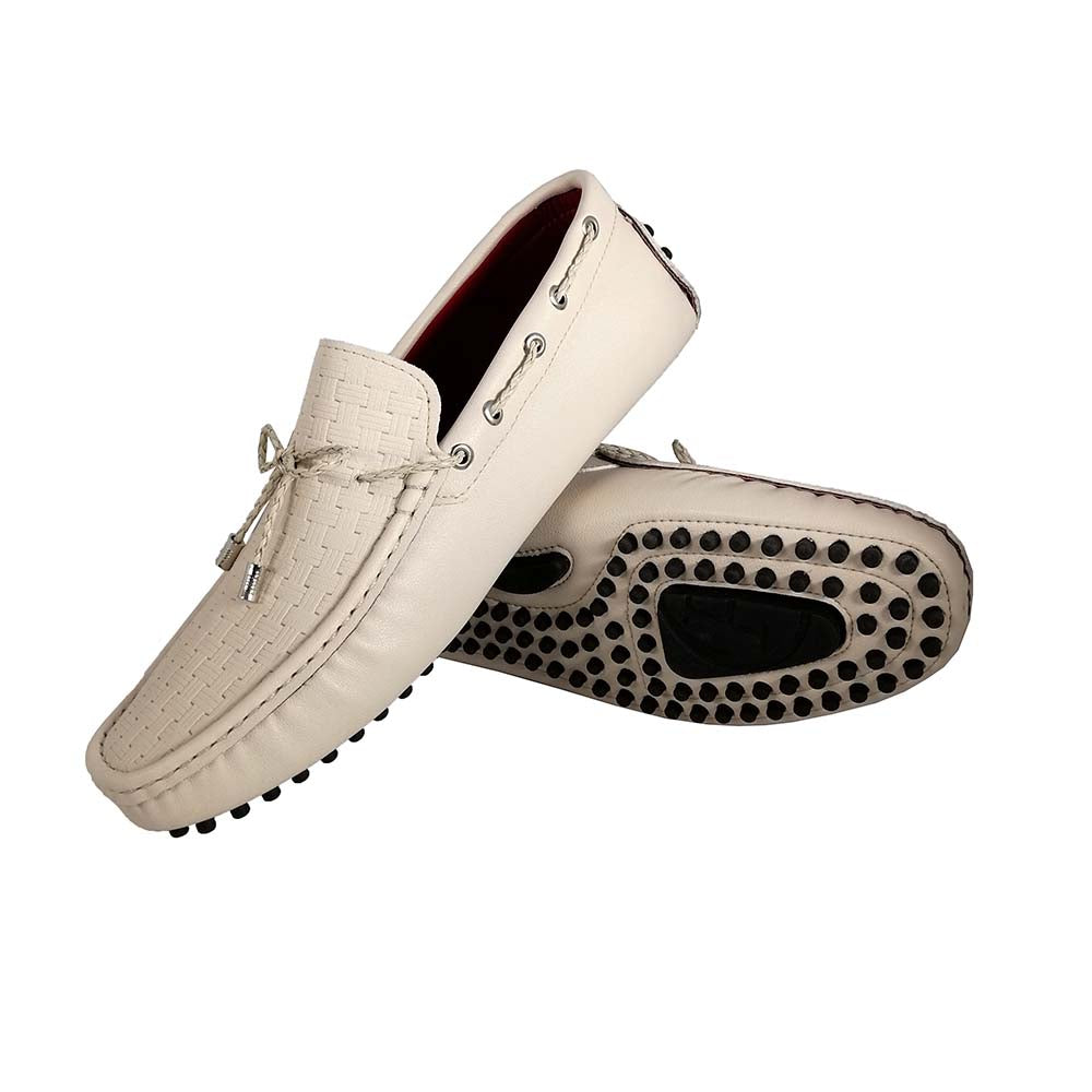 Vittorio Beige Loafers for Men Mizzar