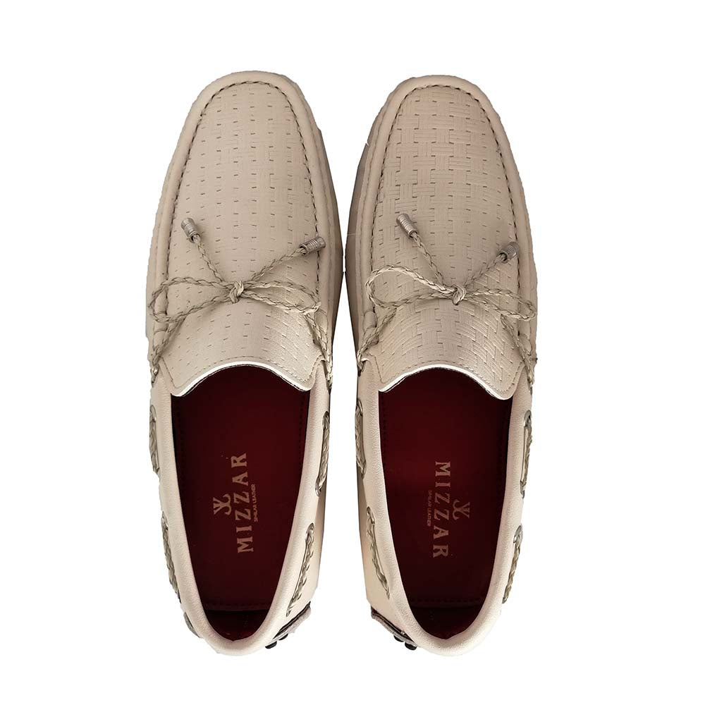 Vittorio Beige Loafers for Men Mizzar