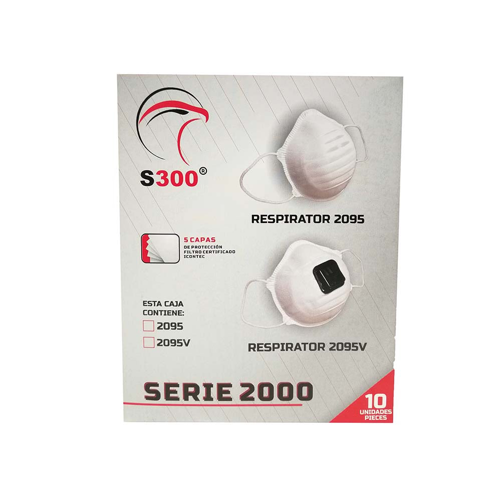 PARTICLE RESPIRATOR 2095 WHITE - BOX OF 10