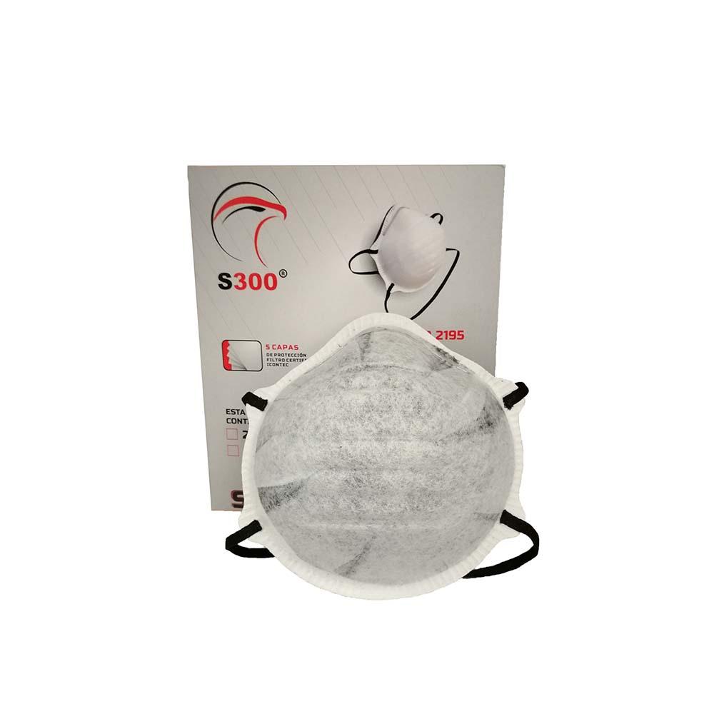 PARTICLE RESPIRATOR WITH ACTIVATED CARBON 2195C - BOX OF 10