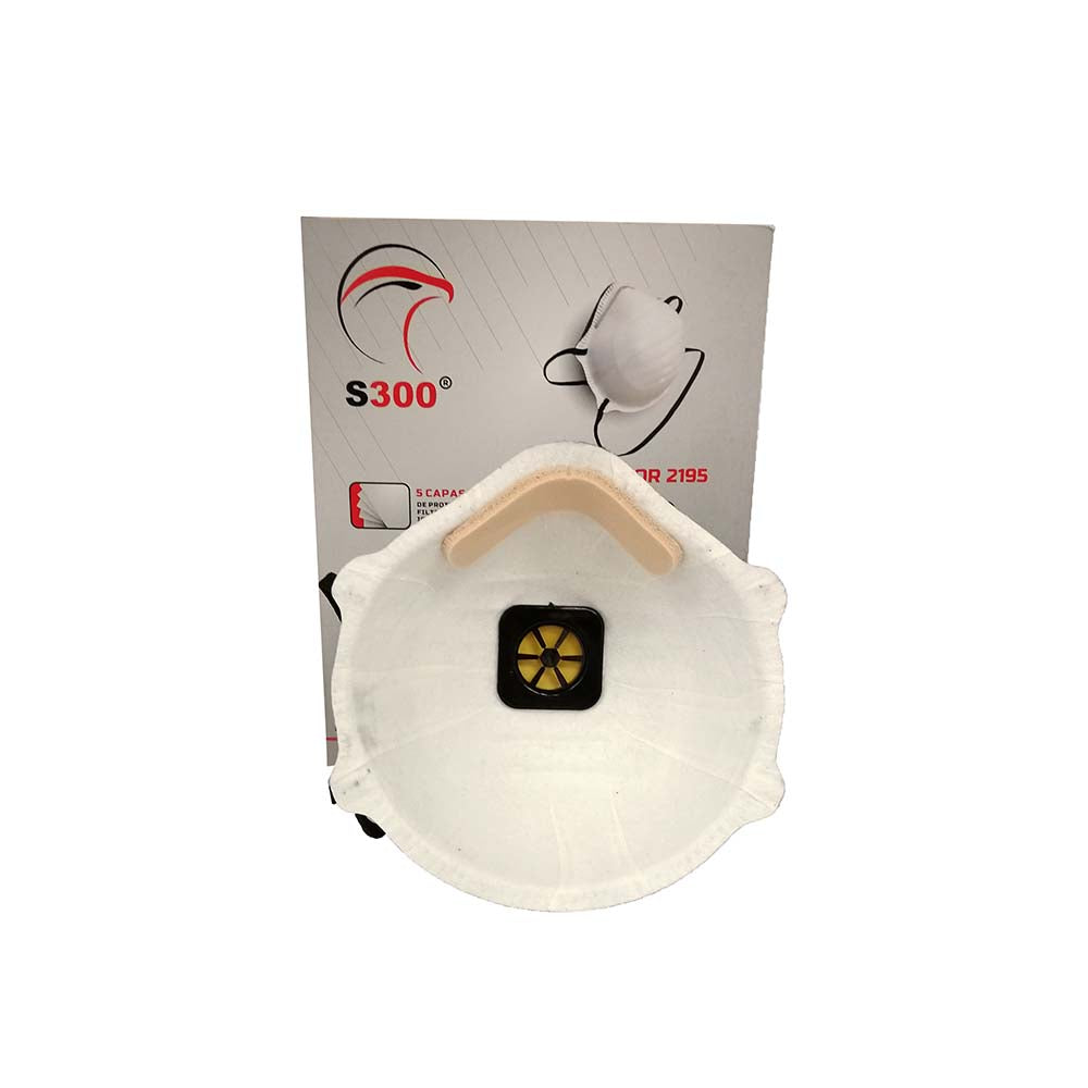 PARTICLE RESPIRATOR 2195 BLACK VALVE - BOX OF 10