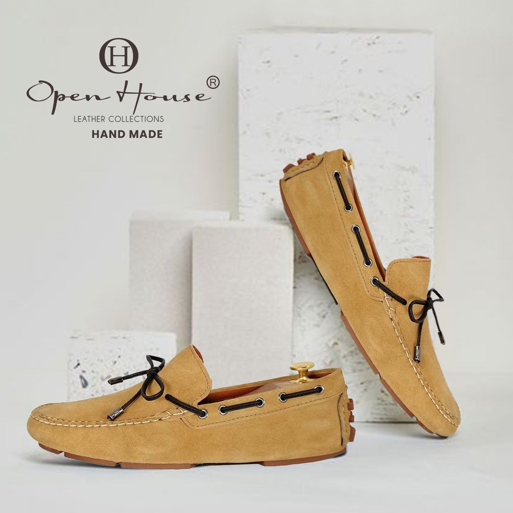 Poseidon II Suede Leather Moccasin